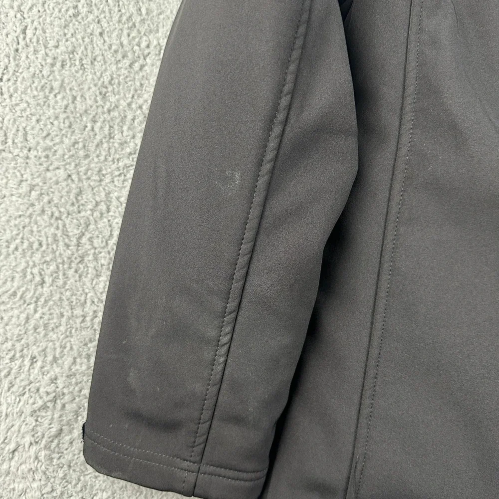 Snozu Performance Jacket Boys Large 14/16 Black Hooded Softshell Full Zip